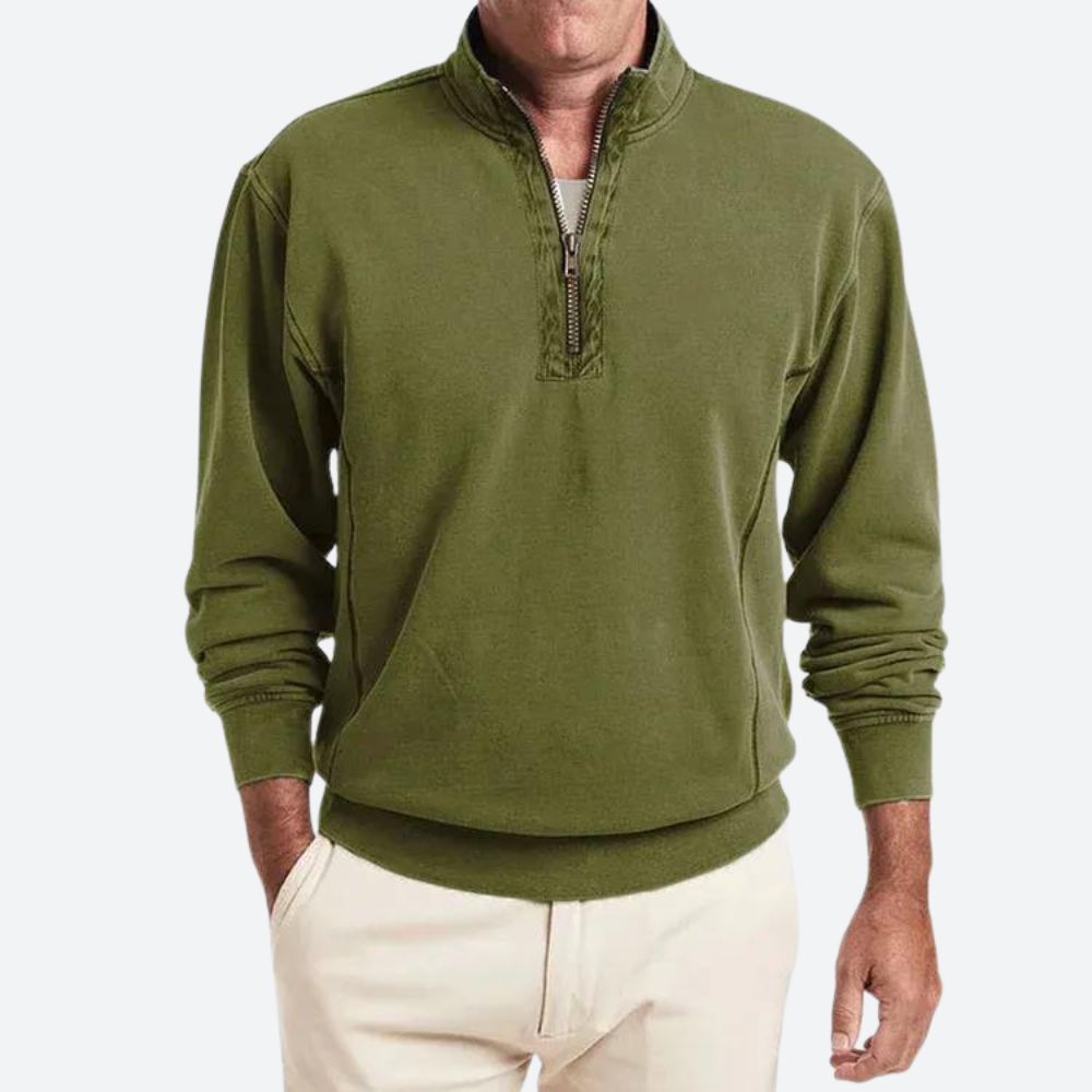 Louie | Men's Polo with Quarter-Zip Closure