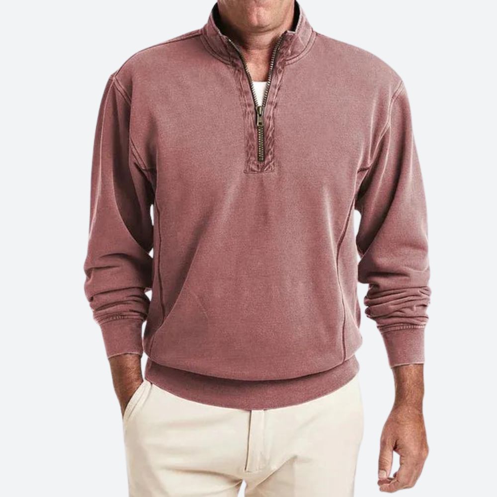 Louie | Men's Polo with Quarter-Zip Closure