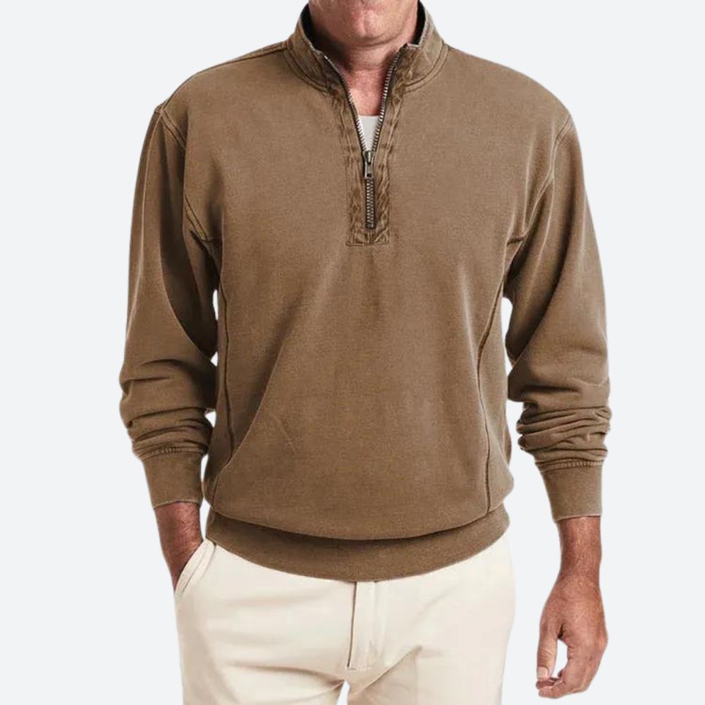 Louie | Men's Polo with Quarter-Zip Closure