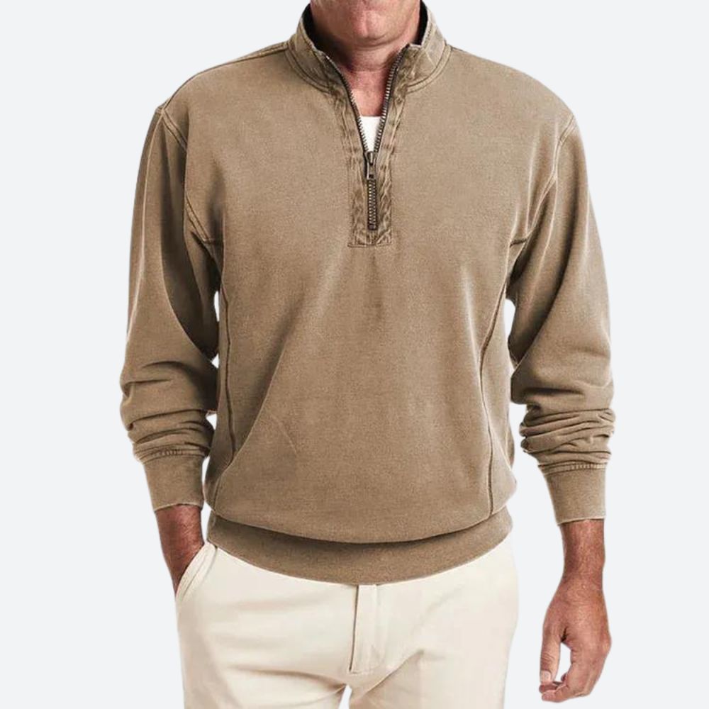 Louie | Men's Polo with Quarter-Zip Closure