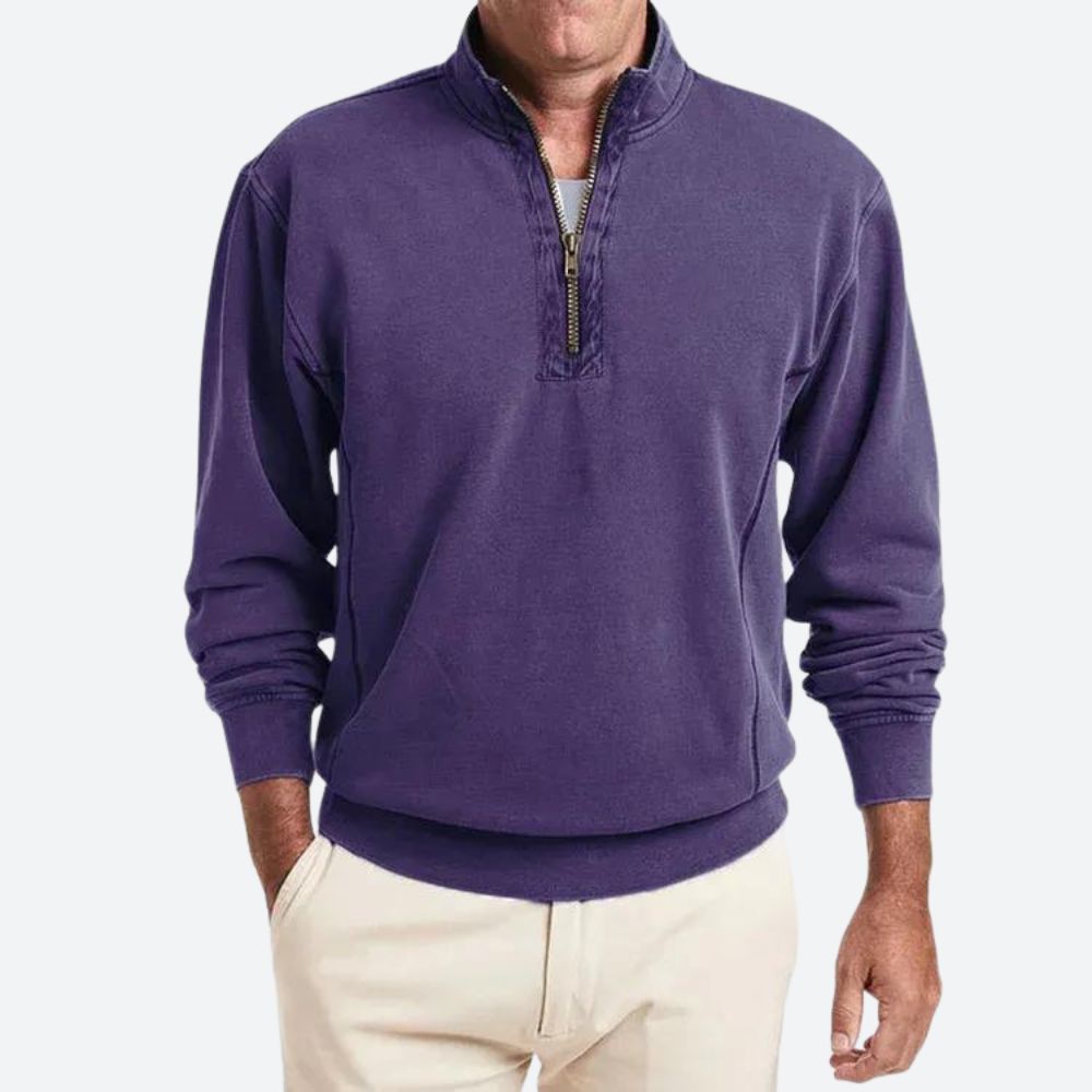 Louie | Men's Polo with Quarter-Zip Closure