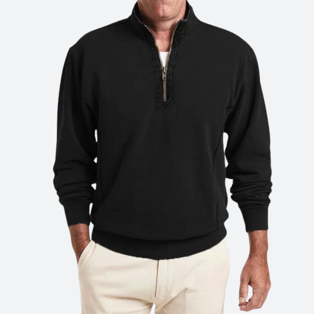 Louie | Men's Polo with Quarter-Zip Closure