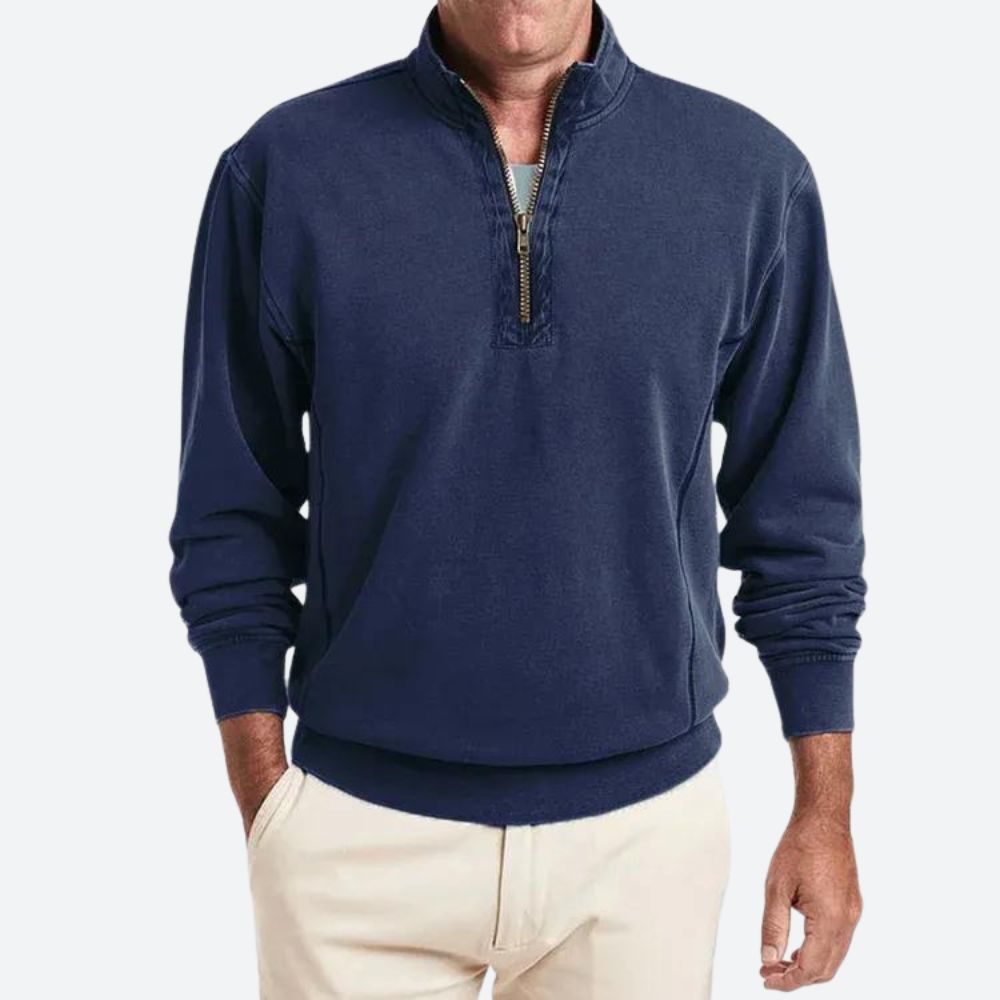 Louie | Men's Polo with Quarter-Zip Closure